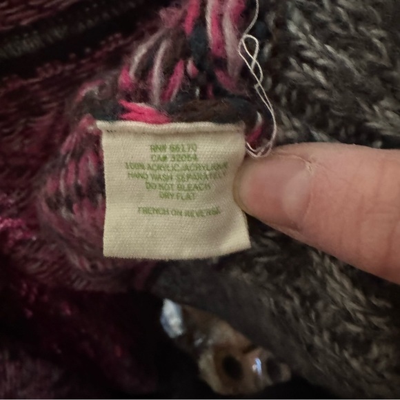 Urban outfitters tribal knit asymmetrical open front cardi sweater - Picture 16 of 16